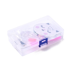 DIY Cat Special Shaped Diamond Painting Mini Makeup Mirror Kits&nbsp;DIY-P048-02