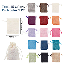 Burlap Packing Pouches&nbsp;ABAG-PH0002-07-WH