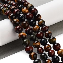 Natural Tiger Eye Beads Strands&nbsp;X-G-G448-8mm-21AB