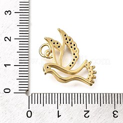 Brass Micro Pave Cubic Zirconia Pendants&nbsp;KK-B128-12G-04