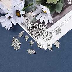 Tibetan Style Alloy Pendants&nbsp;TIBEP-MSMC021-03AS