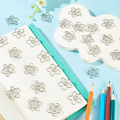 Flower Iron Paper Clips&nbsp;AJEW-TAC0006-32P
