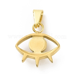 PVD Vacuum Plating 304 Stainless Steel with Crystal Rhinestones Pendants&nbsp;STAS-G261-19G