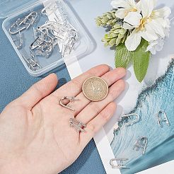 32Pcs 2 Style Brass Snap On Bails&nbsp;KK-FH0001-88
