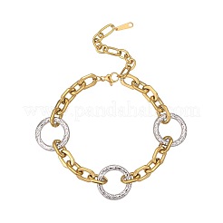 304 Stainless Steel Link Chain Bracelets for Women&nbsp;WG90090-02