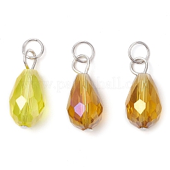 15Pcs Electroplate Glass Pendants&nbsp;PALLOY-JF03011