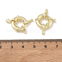 Brass Spring Ring Clasps&nbsp;KK-CBAD851-02G-02