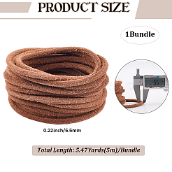 5M DIY Frosted Cowhide Leather Cord&nbsp;OCOR-GF0004-97D-04