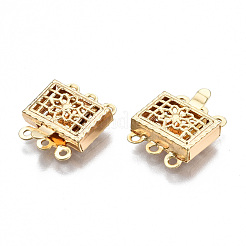 Brass Box Clasps&nbsp;KK-S356-311-NF