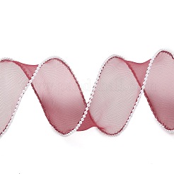 5 Yards ABS Pearl Edged Mesh Ribbon for Bowknot Making&nbsp;OCOR-B004-01A-03