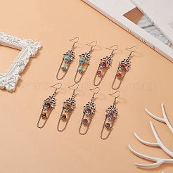 Gemstone Dangle Earrings&nbsp;EJEW-TA00207