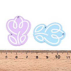 Spray Painted Alloy and Enamel Pendants&nbsp;PALLOY-T090-88