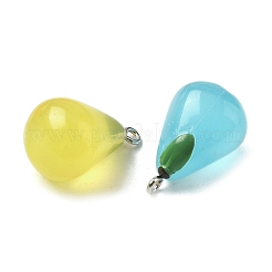 Luminous Transparent Resin Pendants&nbsp;RESI-Z038-06P