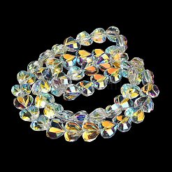 Electroplate Transparent Glass Beads Strands&nbsp;EGLA-B012-AB