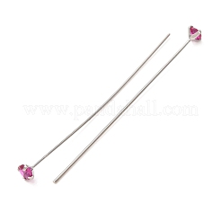 Brass Micro Pave Cubic Zirconia Stud Earring Findings&nbsp;CU-CBA4618-01P-03