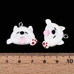 Cartoon Opaque Resin Pendants&nbsp;RESI-G054-01B-P