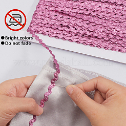 3 Rolls Polyester Glitter Wavy Fringe Trim Ribbon&nbsp;OCOR-GF0004-45A