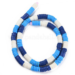 Fixed 3 Color Handmade Polymer Clay Bead Strands&nbsp;X-CLAY-S096-029H