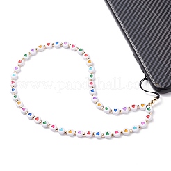 Opaque Acrylic Beads Mobile Straps&nbsp;HJEW-JM00590-01