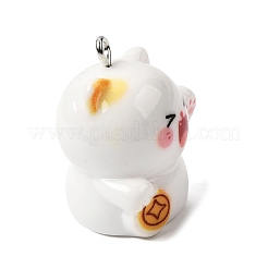 Opaque Resin Pendants&nbsp;RESI-P051-03P-M