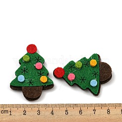 Christmas Trees Non-woven Fabrics Cabochons&nbsp;FIND-K015-01B