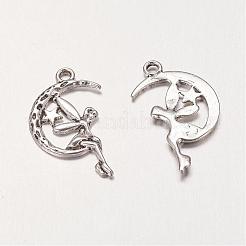 Zinc Alloy Fairy Sprite Charms&nbsp;PALLOY-A18526-AS-FF