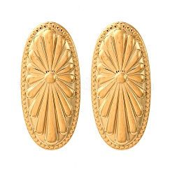 Oval 304 Stainless Steel Stud Earrings&nbsp;EJEW-Z109-01G