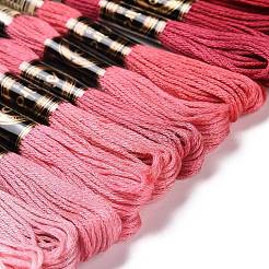 12 Skeins 12 Colors 6-Ply Polyester Embroidery Floss&nbsp;OCOR-M009-01B-08