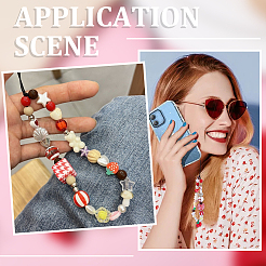 1Pc Alloy & Resin Mobile Straps&nbsp;HJEW-BM0002-14