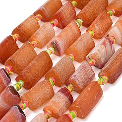 Natural Weathered Agate Beads Strands&nbsp;G-A321-F02-01B