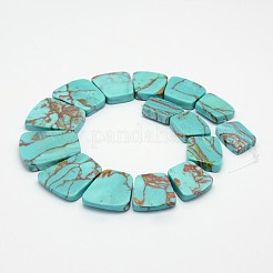 Synthetic Turquoise Trapezoid Bead Strands&nbsp;G-L359-04