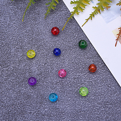 800Pcs 10 Colors Spray Painted Crackle Glass Beads&nbsp;CCG-CJ0001-02