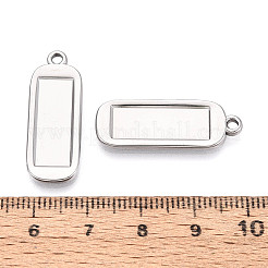 304 Stainless Steel Pendant Cabochon Settings&nbsp;STAS-N108-64P