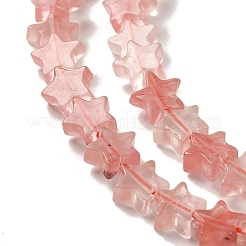 Cherry Quartz Glass Beads Strands&nbsp;G-G085-B08-02
