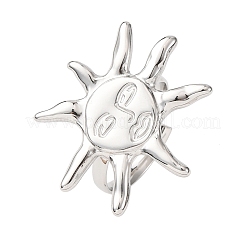 304 Stainless Steel Cuff Rings for Women&nbsp;RJEW-B136-03P
