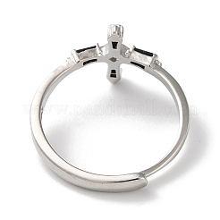 Brass with Cubic Zirconia Adjustable Rings&nbsp;RJEW-Z017-04P
