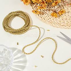 5M Round Braided PU Leather Cords&nbsp;WL-CL0001-33B