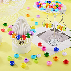 110Pcs 11 Colors Opaque Acrylic European Beads&nbsp;SACR-TA0001-75