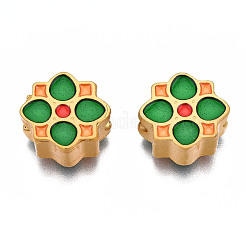 Rack Plating Alloy Enamel Beads&nbsp;ENAM-N056-034A