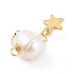 Natural Cultured Freshwater Pearl Pendants&nbsp;PALLOY-JF00673-02