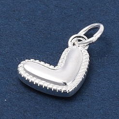 925 Sterling Silver Heart Charms&nbsp;STER-Q002-04S