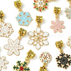 Christmas Alloy Enamel European Dangle Charms&nbsp;PALLOY-FS00013