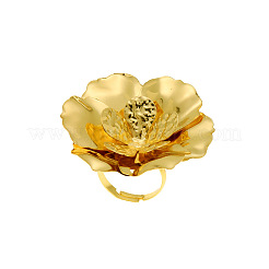 Iron Flower Cuff Open Rings for Women&nbsp;WG88F27-01