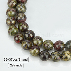 Natural Dragon Blood Jasper Beads Strands&nbsp;G-OC0001-18-10mm