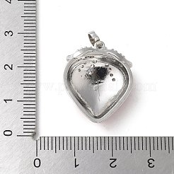 Brass Micro Pave Cubic Zirconia Pendants&nbsp;KK-P290-62P
