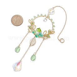 Mushroom Handmade Lampwork Pendant Decorations&nbsp;HJEW-TA00254