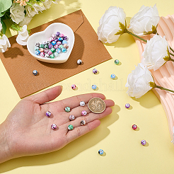 60Pcs Printed Acrylic Beads&nbsp;MACR-PA0001-71