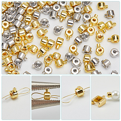 60Pcs 2 Colors Brass Crimp Beads&nbsp;KK-BBC0023-33