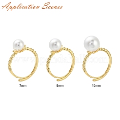 Flower Brass Adjustable Ring Settings&nbsp;KK-G527-01D-G
