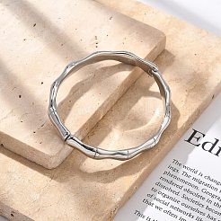 304 Stainless Steel Hinged Bangles for Women&nbsp;BJEW-B108-04P